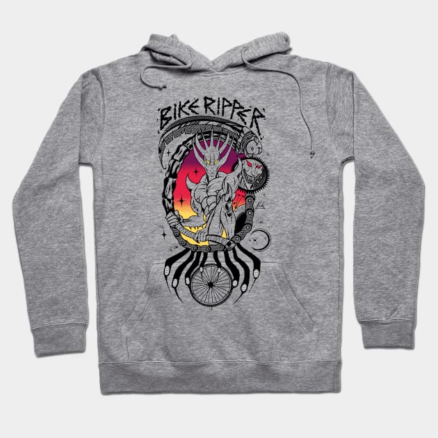 BIKE RPPER Hoodie by Jim Pixel Inc